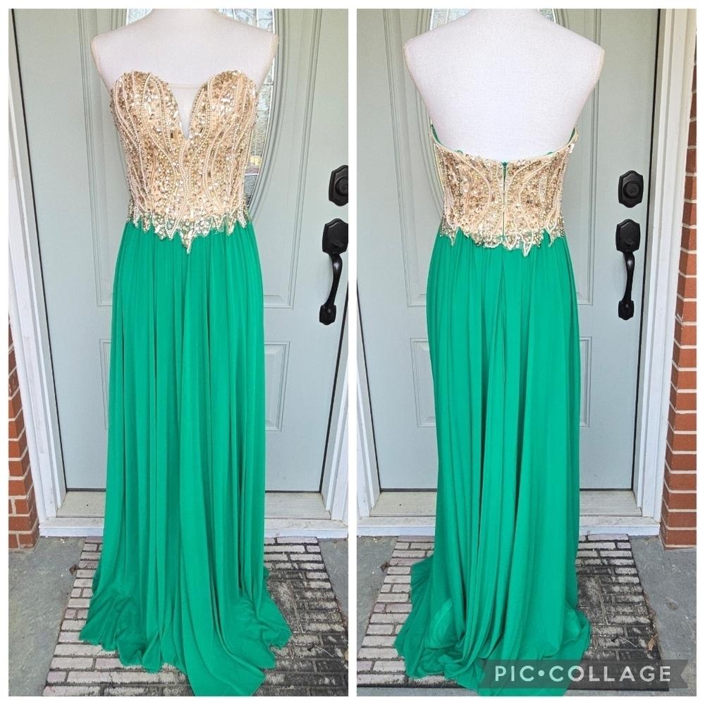 Glow Dress Sweetheart Gown Glitz